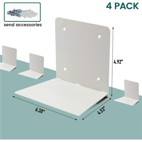 Floating Book Shelves for Wall Mounted Invisible Floating - Picture 3 of 7